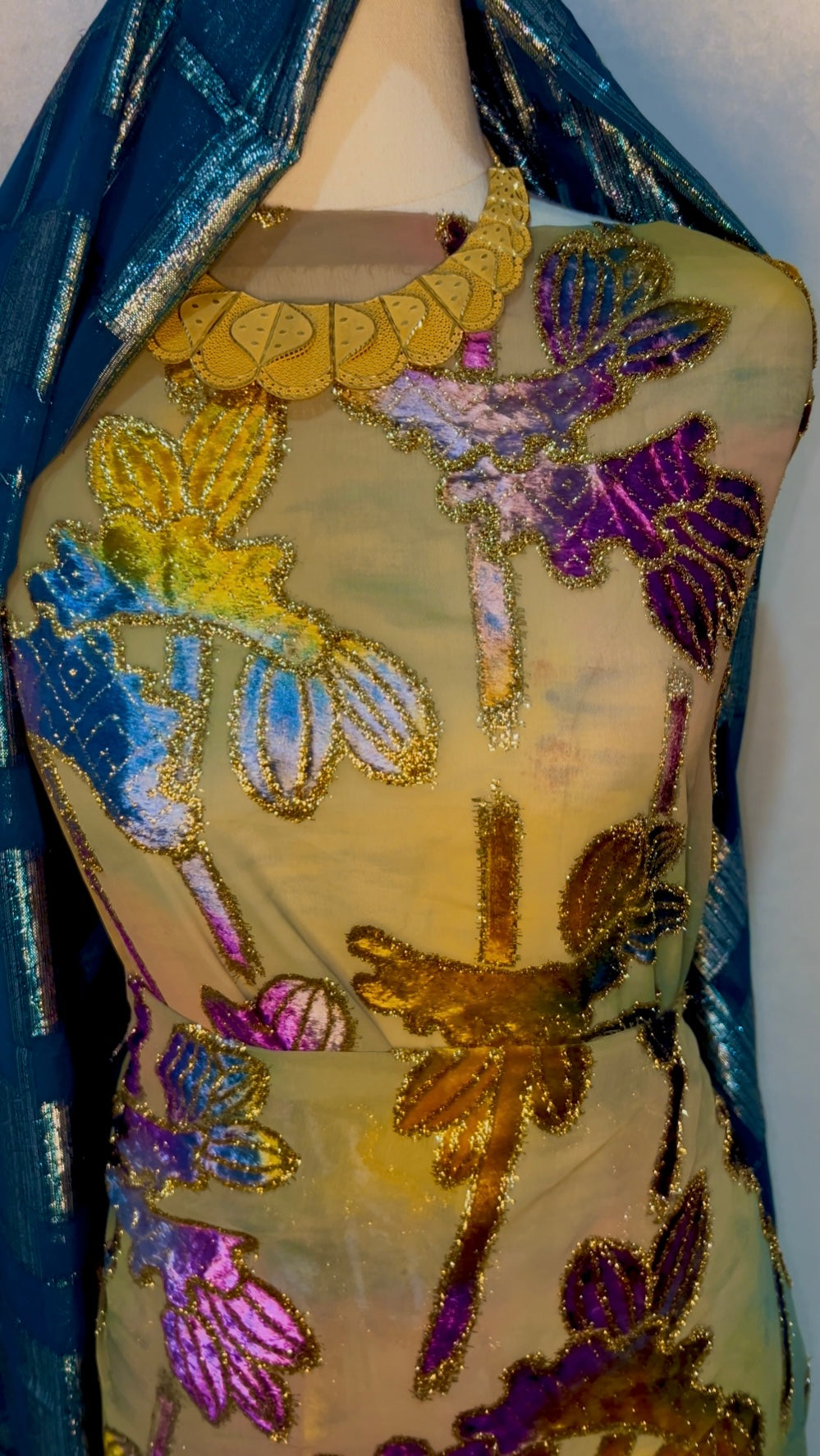 Purple/Blue - Maqbal Dirac - 3 Piece