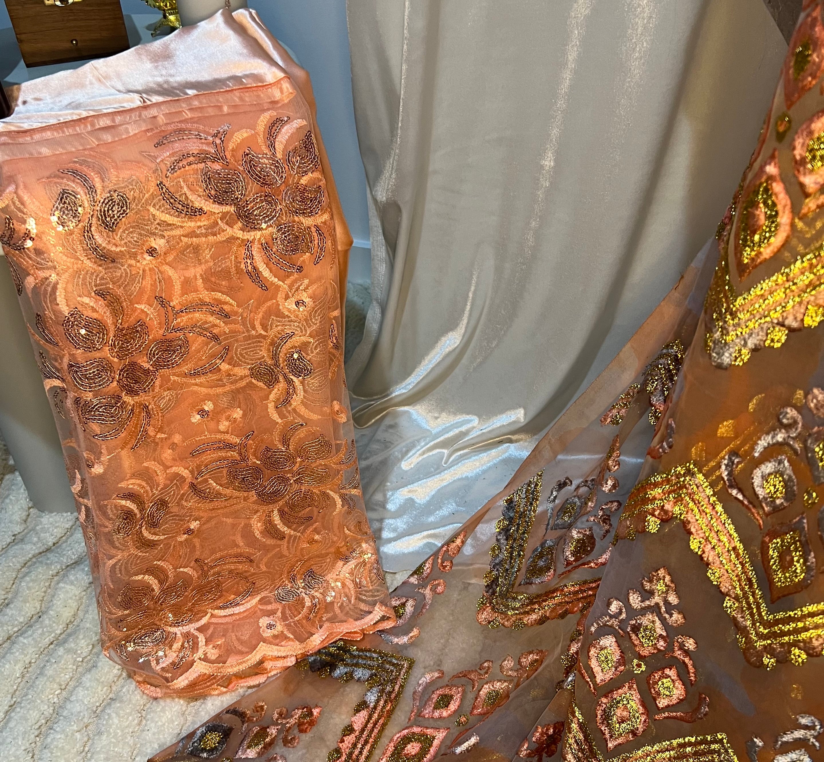 Premium Antique Gold and Dove Grey - Maqbal Dirac