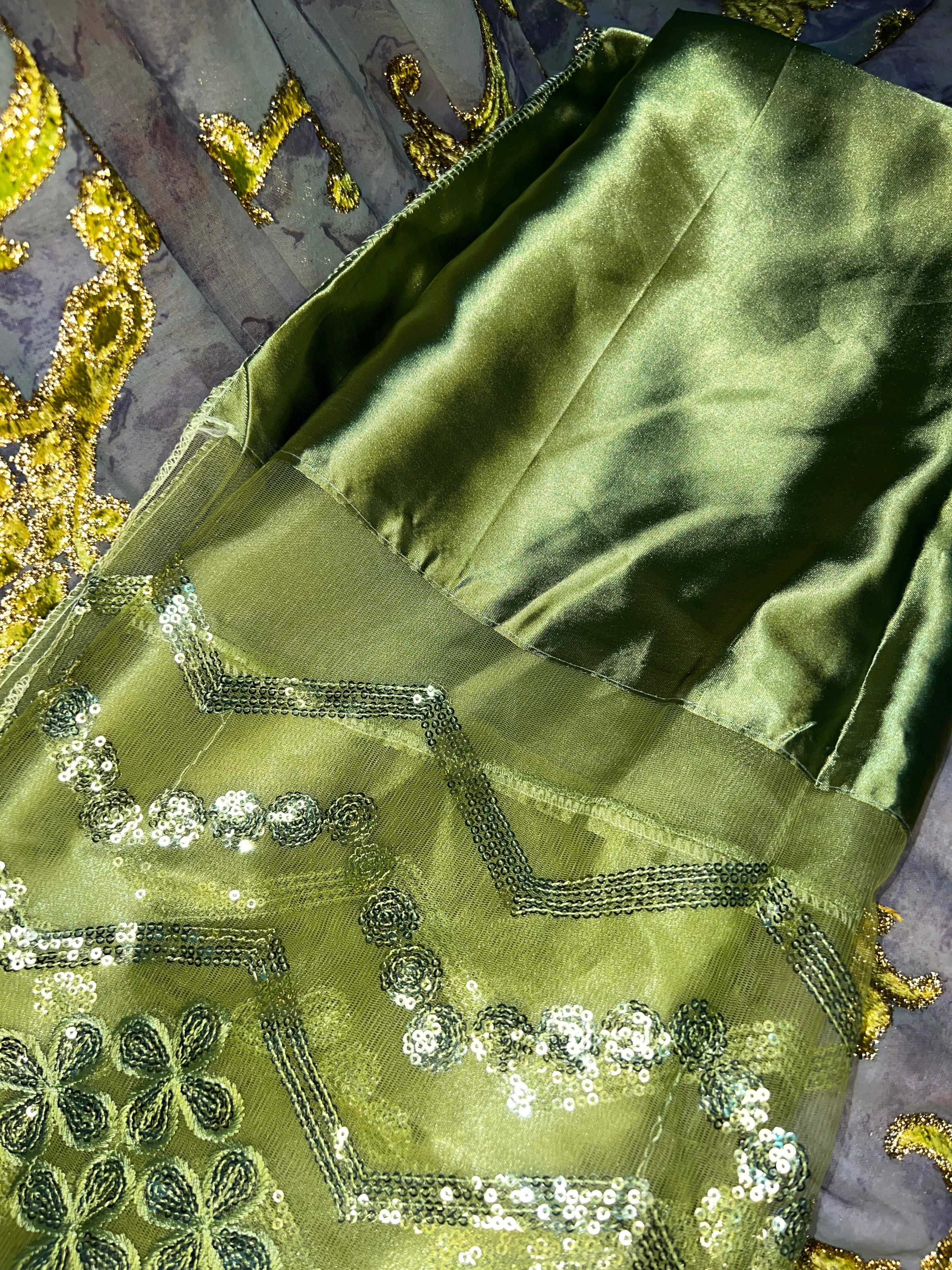 Premium Olive Floral - Maqbal Dirac
