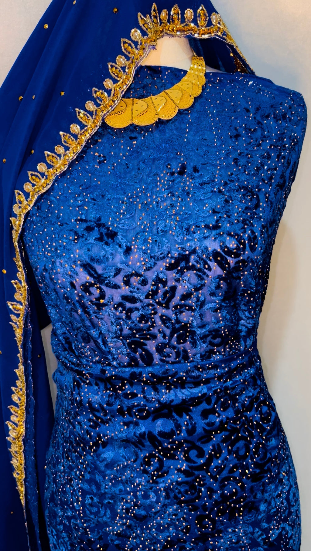 Royal Blue - Maqbal Dirac - 3 Piece