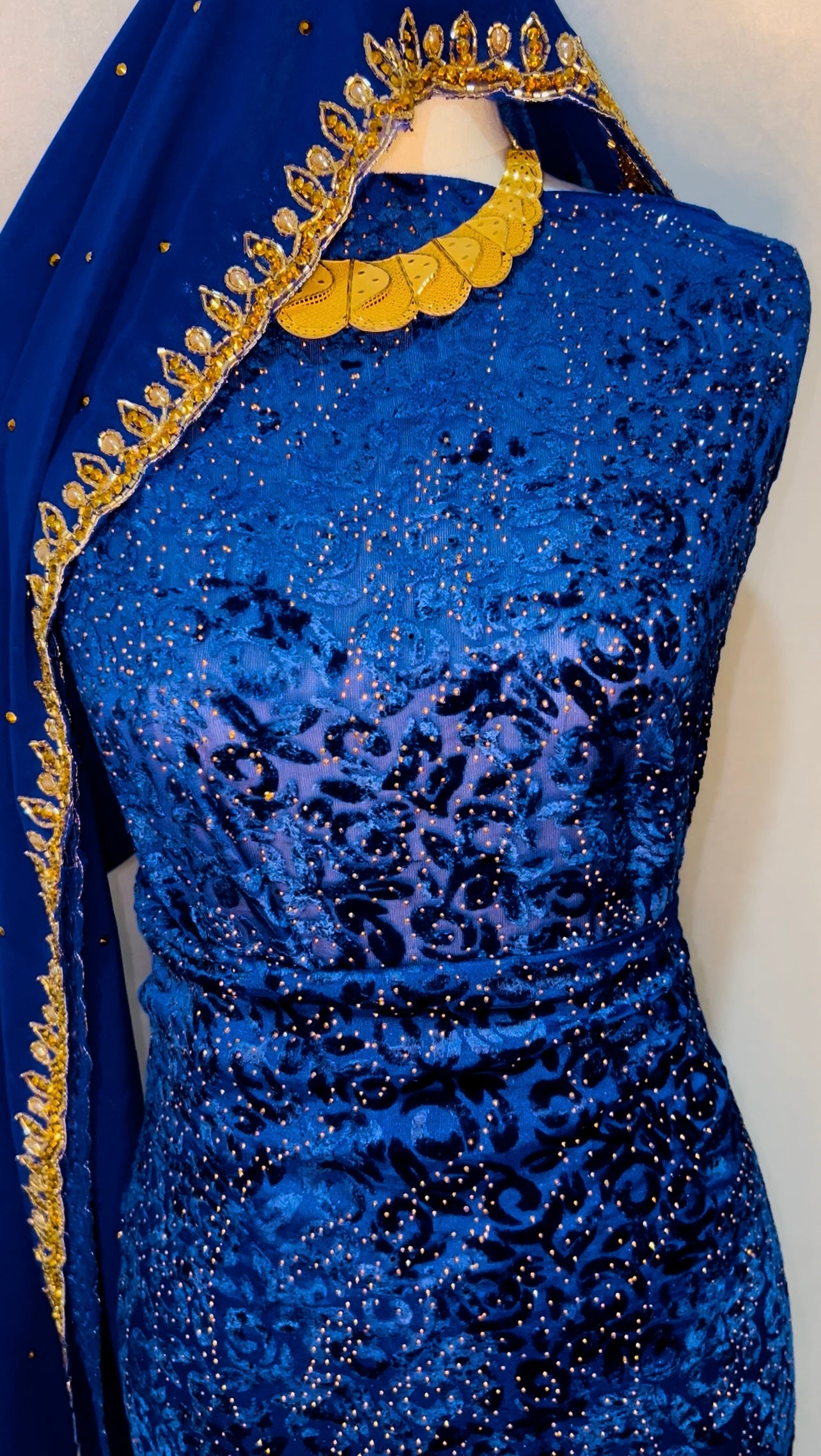 Royal Blue - Maqbal Dirac - 3 Piece