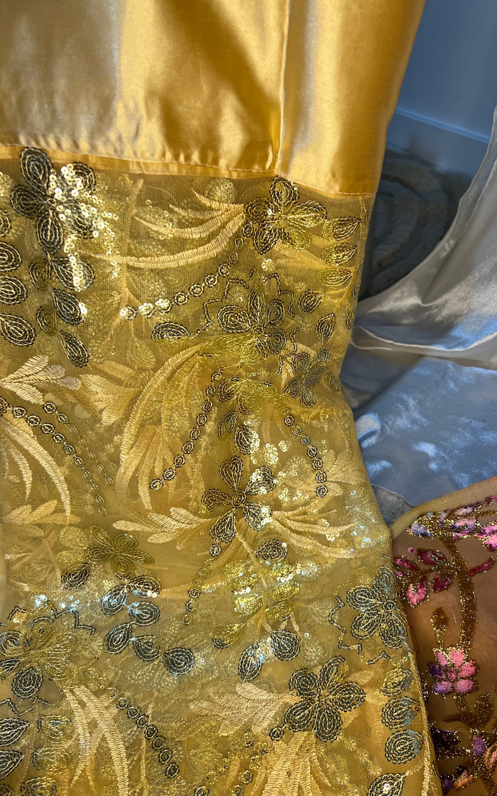 Premium Royal Amethyst & Blush Floral Gold - Maqbal Dirac