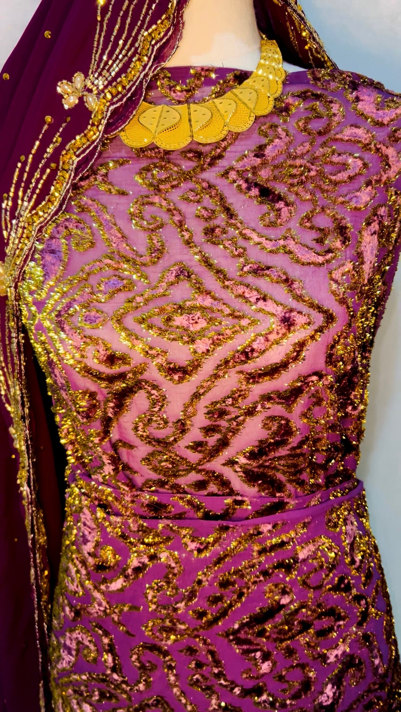 Purple Velvet - Maqbal Dirac - 3 Piece