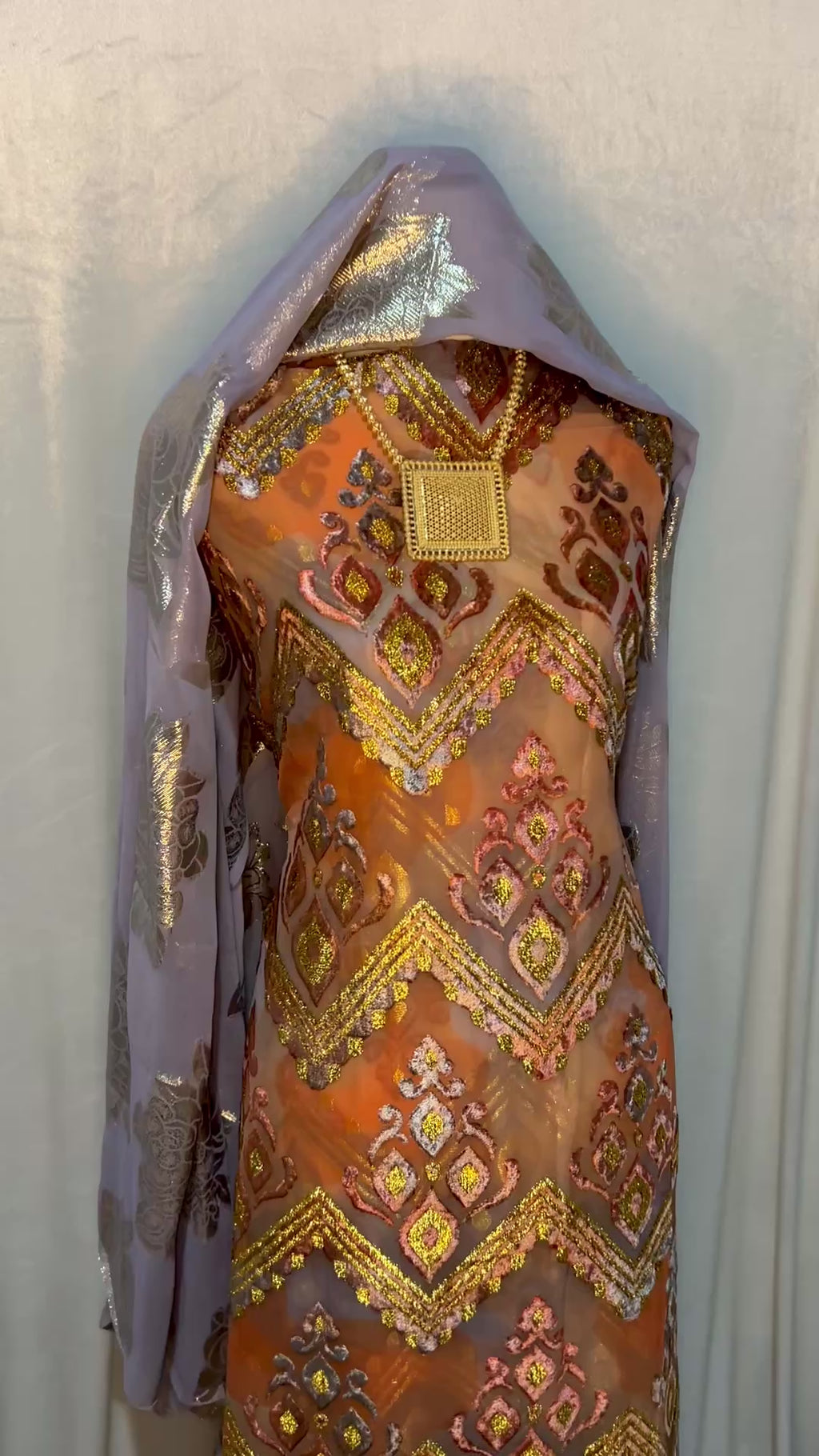 Premium Antique Gold and Dove Grey - Maqbal Dirac