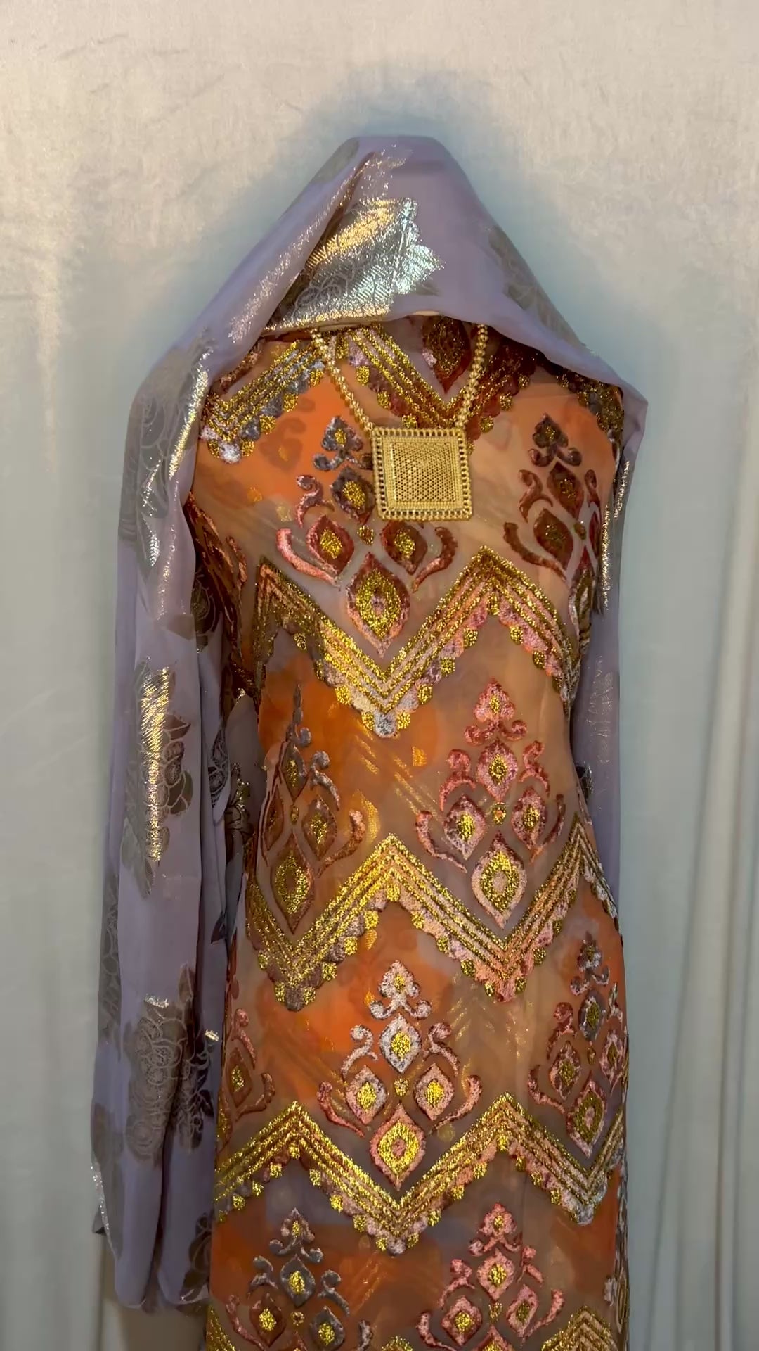 Premium Antique Gold and Dove Grey - Maqbal Dirac