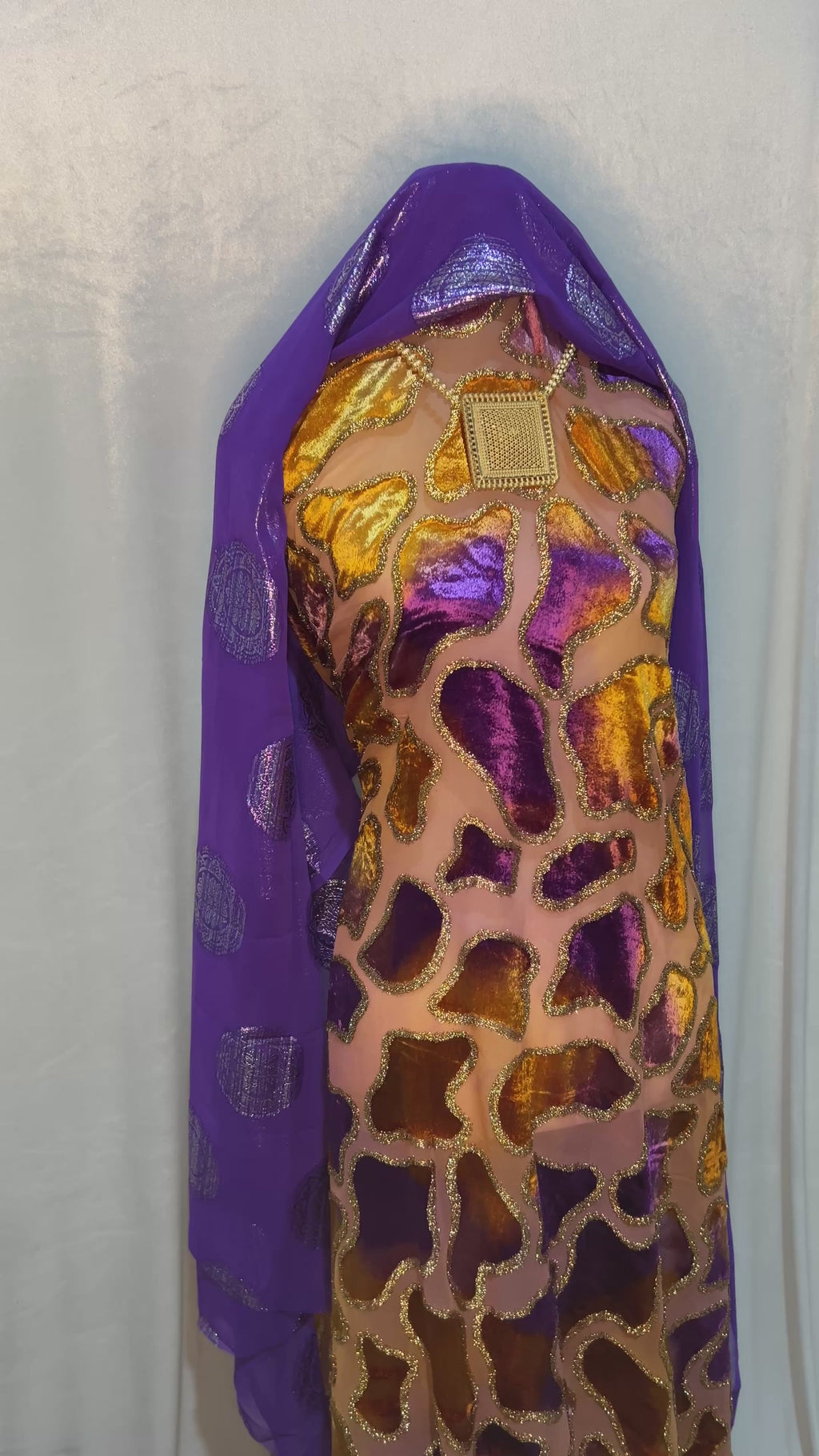 Premium Burnt Amber and Royal Purple - Maqbal Dirac