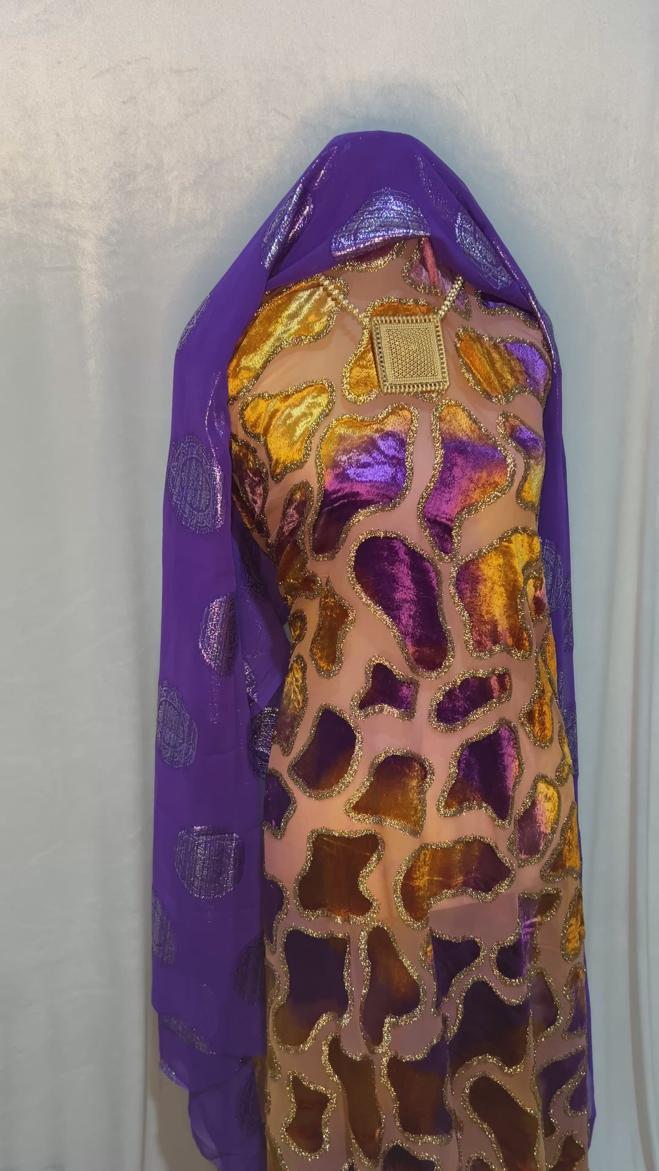 Premium Burnt Amber and Royal Purple - Maqbal Dirac