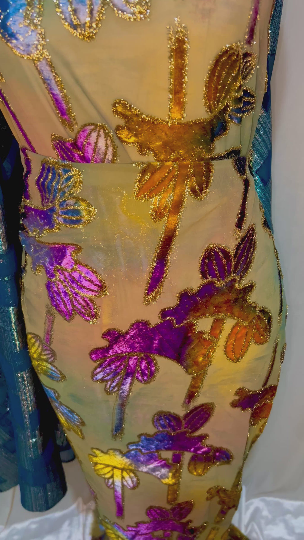 Purple/Blue - Maqbal Dirac - 3 Piece