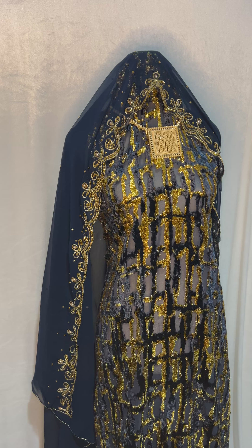 Premium Navy Velvet - Maqbal Dirac