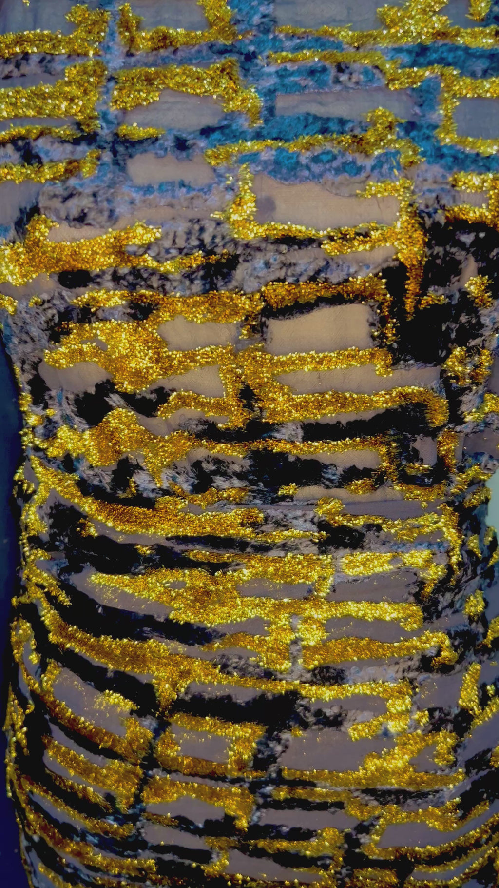 Navy Velvet - Maqbal Dirac - 3 Piece