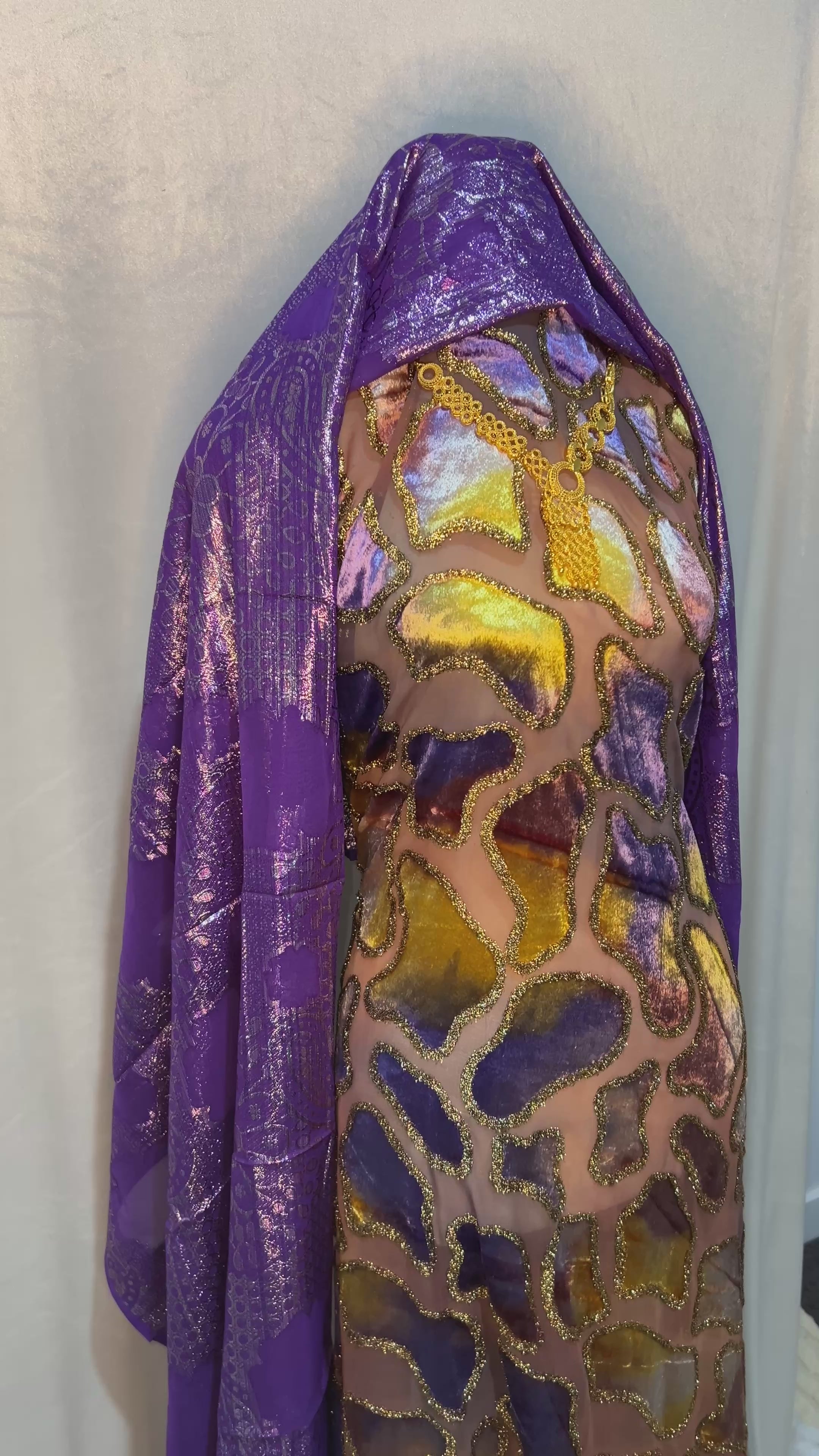 Premium Iridescent Gold and Royal Purple – Maqbal Dirac